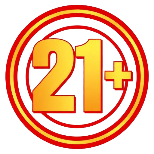 21 plus age restriction badge